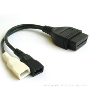 AutoDiagnosticOBD For Audi 2+2 obd connector obd2 female to 2x2 adapter for Audi